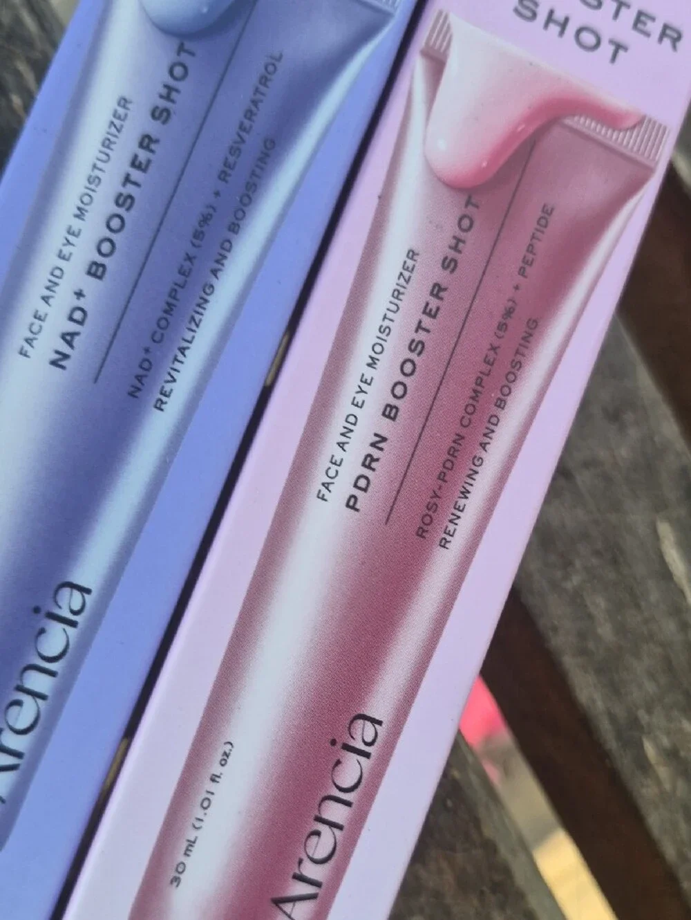 NAD+ & PDRN Booster Shot Set — Lavender and Pink Face Moisturizers